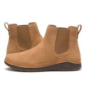 Chaco Paonia Chelsea Boots Womens 8 Waterproof Suede Leather Comfort Slip On